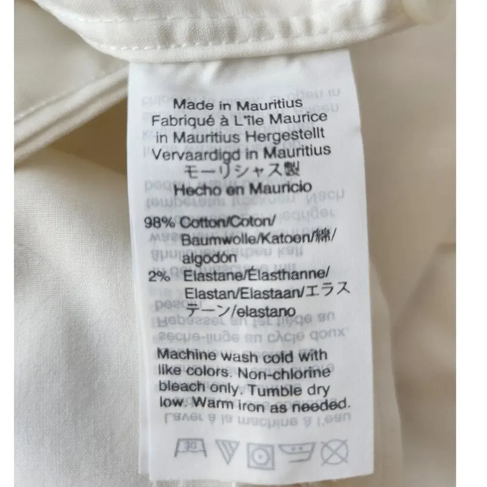 J. Crew Slim-fit Ludlow Premium Fine Cotton Dress Shirt White 15.5/34 *Flaw